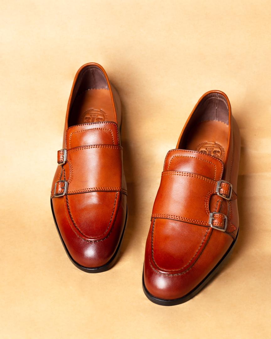 Brown Mono-strap Shoes
