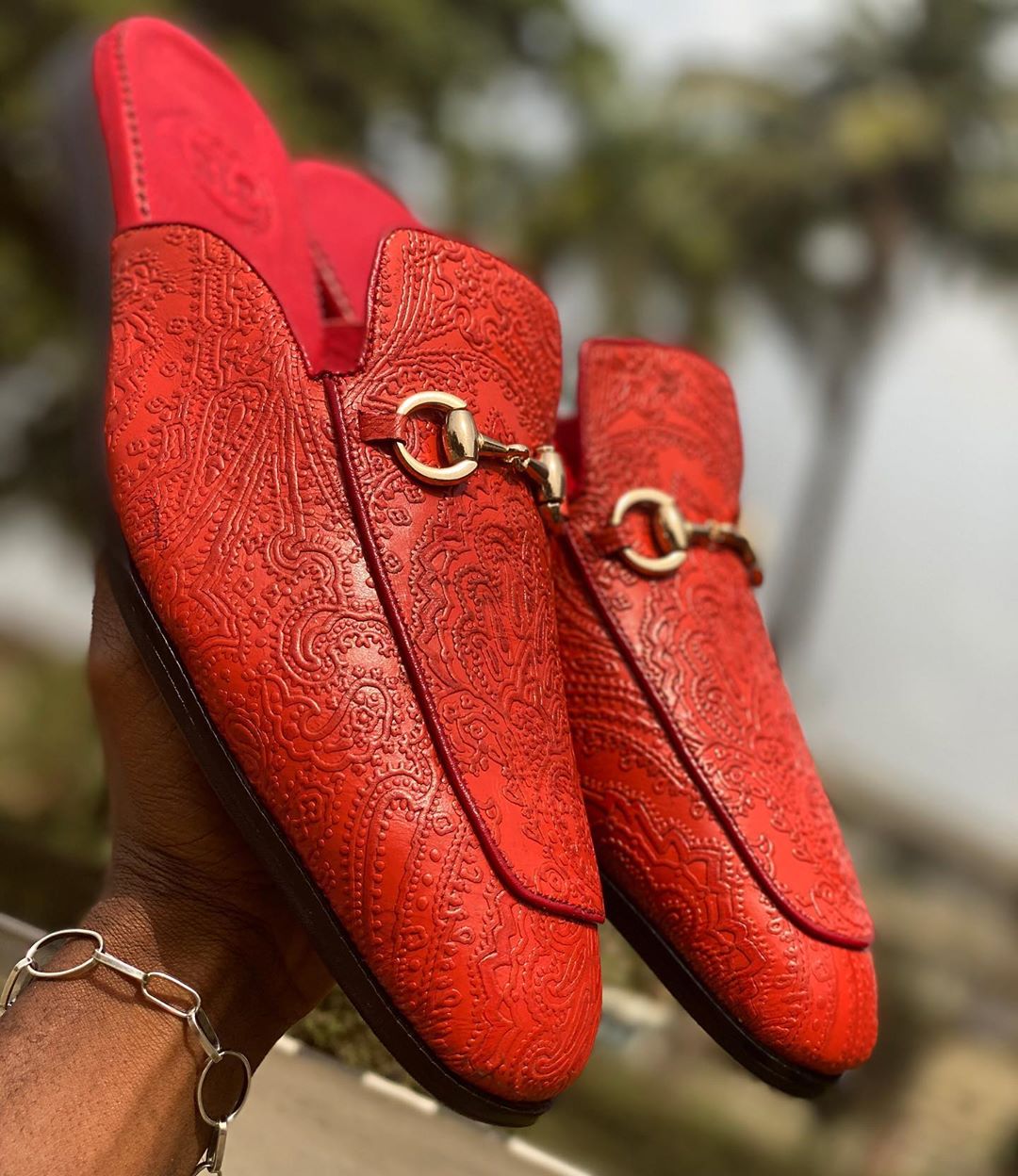 Red Vintage Mule