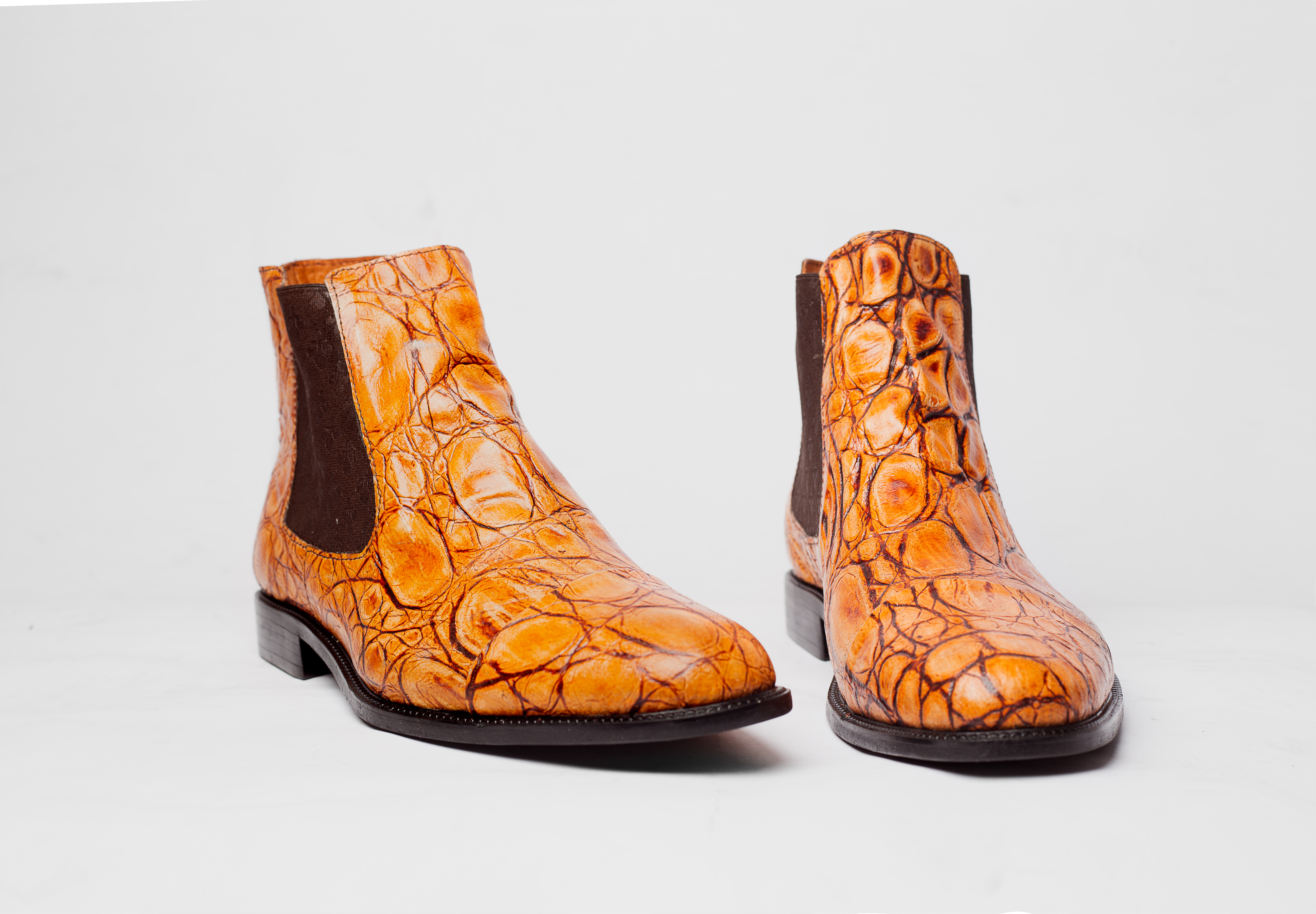 Coated Skin Boots